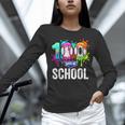 100 Days Of School Dripping Baseball Boys Kids Teacher Unisex Long Sleeve T-Shirt