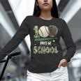 100 Days Of School Teacher Camo Baseball Boys Toddler Kids Unisex Long Sleeve T-Shirt