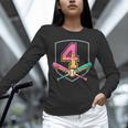 4th Birthday Baseball Bat Ice-Cream Drip 4yrs Old Boys Girls Unisex Long Sleeve T-Shirt 4th Birthday Baseball Bat Ice-Cream Drip 4yrs Old Boys Girls Unisex Long Sleeve T-Shirt