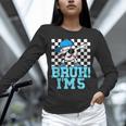 5th Birthday Dabbing Baseball Boys Bruh I'm 5 Year Old Unisex Long Sleeve T-Shirt