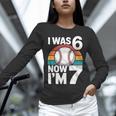 I Was 6 Now Im 7 Baseball Birthday Age 7 Unisex Long Sleeve T-Shirt I Was 6 Now Im 7 Baseball Birthday Age 7 Unisex Long Sleeve T-Shirt