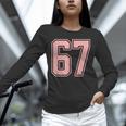 6 7 Number 67 Baseball Meme Tee For Women Unisex Long Sleeve T-Shirt