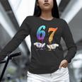 6 7 Six Seven Meme Hands Ice Cream Baseball Drip Boy Girl Unisex Long Sleeve T-Shirt 6 7 Six Seven Meme Hands Ice Cream Baseball Drip Boy Girl Unisex Long Sleeve T-Shirt