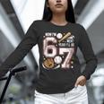 6 Year Old Birthday 67 Trend Baseball Now I’m 6 Next Year 7 Unisex Long Sleeve T-Shirt