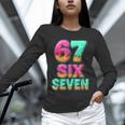 67 Ice Cream Drip Baseball Six Seven 6-7 Meme Teen Boy Unisex Long Sleeve T-Shirt