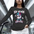 67 Meme Six Seven Bruh Baseball Ice Cream Drip Unisex Long Sleeve T-Shirt