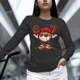 67 Valentine Day Baseball Chocolate Ice Cream Drip Unisex Long Sleeve T-Shirt