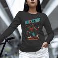 Backstop Catcher Baseball Graphic Unisex Long Sleeve T-Shirt Backstop Catcher Baseball Graphic Unisex Long Sleeve T-Shirt