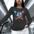Baseball 45 Year Old Ice Cream Drip 45th Birthday Number 45 Unisex Long Sleeve T-Shirt Baseball 45 Year Old Ice Cream Drip 45th Birthday Number 45 Unisex Long Sleeve T-Shirt