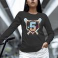 Baseball 5 Year Old Ice Cream Drip 5th Birthday Boy Number 5 Unisex Long Sleeve T-Shirt Baseball 5 Year Old Ice Cream Drip 5th Birthday Boy Number 5 Unisex Long Sleeve T-Shirt