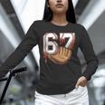 Baseball 67 Six Seven Alpha Slang 6 7 Meme Kids Teachers Boy Unisex Long Sleeve T-Shirt