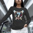 Baseball 7 Year Old Ice Cream Drip 7th Birthday Boy Number 7 Unisex Long Sleeve T-Shirt Baseball 7 Year Old Ice Cream Drip 7th Birthday Boy Number 7 Unisex Long Sleeve T-Shirt
