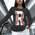Baseball Alphabet Monogram Initial Letter R Unisex Long Sleeve T-Shirt Baseball Alphabet Monogram Initial Letter R Unisex Long Sleeve T-Shirt