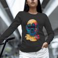 Baseball Catcher Mask Ice Cream Dripping Baseball Fan Boys Unisex Long Sleeve T-Shirt