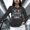 Baseball Catcher Ugly Christmas Sweater Pattern Sports Xmas Unisex Long Sleeve T-Shirt Baseball Catcher Ugly Christmas Sweater Pattern Sports Xmas Unisex Long Sleeve T-Shirt