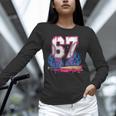 Baseball Drip 67 Meme Six Seven 6-7 Gen Alpha Slang Unisex Long Sleeve T-Shirt Baseball Drip 67 Meme Six Seven 6-7 Gen Alpha Slang Unisex Long Sleeve T-Shirt