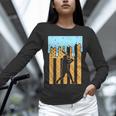 Baseball Drip Dripping Ice Cream Sport Player American Flag Unisex Long Sleeve T-Shirt