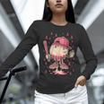 Baseball Drip Ice Cream Breast Cancer Awareness Boys & Girls Unisex Long Sleeve T-Shirt Baseball Drip Ice Cream Breast Cancer Awareness Boys & Girls Unisex Long Sleeve T-Shirt