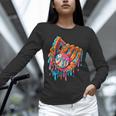 Baseball Drip Ice Cream Sprinkles Baseball Glove For Boys Unisex Long Sleeve T-Shirt