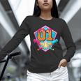Baseball Drip Jersey Number 1 For Players & 1th Birthday Unisex Long Sleeve T-Shirt