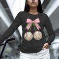 Baseball Girls Women Coquette Pink Bow Baseball Unisex Long Sleeve T-Shirt Baseball Girls Women Coquette Pink Bow Baseball Unisex Long Sleeve T-Shirt