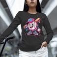 Baseball Ice Cream Shirt Cool Baseball Drip For Boys Unisex Long Sleeve T-Shirt