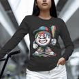 Baseball Mascot Attitude Graffiti Splash Bat Cap Unisex Long Sleeve T-Shirt Baseball Mascot Attitude Graffiti Splash Bat Cap Unisex Long Sleeve T-Shirt