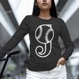 Baseball Sport Player Monogram Cool Initial Letter J Unisex Long Sleeve T-Shirt