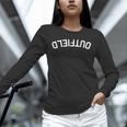 BaseballSoftball Upside Down Outfield Unisex Long Sleeve T-Shirt