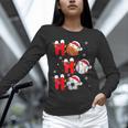 Basketball Baseball Soccer Christmas Ho Ho Ho Santa Xmas Unisex Long Sleeve T-Shirt