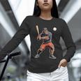 Bigfoot Playing Baseball Boys Kids Men Baseball Player Unisex Long Sleeve T-Shirt