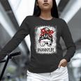 Bleached Nanny Life Soccer Messy Bun Baseball Game Day Unisex Long Sleeve T-Shirt Bleached Nanny Life Soccer Messy Bun Baseball Game Day Unisex Long Sleeve T-Shirt