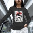 Bleached Tia Life Soccer Messy Bun Baseball Game Day Unisex Long Sleeve T-Shirt Bleached Tia Life Soccer Messy Bun Baseball Game Day Unisex Long Sleeve T-Shirt