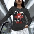 Boys Baseball Valentines Day Stealing Hearts Valentine Kids Unisex Long Sleeve T-Shirt Boys Baseball Valentines Day Stealing Hearts Valentine Kids Unisex Long Sleeve T-Shirt