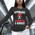 Boys Baseball Valentines Shirt Sterling Hearts Baseball Unisex Long Sleeve T-Shirt