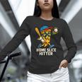 Boys Pizza Theme Baseball Home Hitter Unisex Long Sleeve T-Shirt Boys Pizza Theme Baseball Home Hitter Unisex Long Sleeve T-Shirt