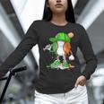 Boys St Patricks Day Kids Baseball Player Ice Cream Drip Unisex Long Sleeve T-Shirt Boys St Patricks Day Kids Baseball Player Ice Cream Drip Unisex Long Sleeve T-Shirt