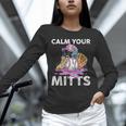 Calm Your Mitts Baseball Ice Cream Drip Crossed Bats Sport Unisex Long Sleeve T-Shirt Calm Your Mitts Baseball Ice Cream Drip Crossed Bats Sport Unisex Long Sleeve T-Shirt