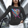 Camo Baseball Heart Drip Valentine Baseball Icecream Boys Unisex Long Sleeve T-Shirt Camo Baseball Heart Drip Valentine Baseball Icecream Boys Unisex Long Sleeve T-Shirt