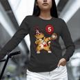 Dabbing Cool Cat Baseball 5th Birthday Unisex Long Sleeve T-Shirt Dabbing Cool Cat Baseball 5th Birthday Unisex Long Sleeve T-Shirt