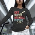 Eat Sleep Baseball Repeat Bat Ball Player Fan Unisex Long Sleeve T-Shirt Eat Sleep Baseball Repeat Bat Ball Player Fan Unisex Long Sleeve T-Shirt