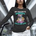 My Favorite Baseball Player Calls Me Dad Ice Cream Drip Unisex Long Sleeve T-Shirt My Favorite Baseball Player Calls Me Dad Ice Cream Drip Unisex Long Sleeve T-Shirt
