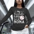 My Favorite Player Calls Me Nona Baseball Player Unisex Long Sleeve T-Shirt My Favorite Player Calls Me Nona Baseball Player Unisex Long Sleeve T-Shirt