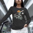 Halloween Boys Batting Skeleton Baseball Unisex Long Sleeve T-Shirt