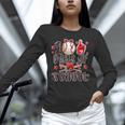 Happy 100 Days Of School Baseball Girls Coquette Bow Teacher Unisex Long Sleeve T-Shirt Happy 100 Days Of School Baseball Girls Coquette Bow Teacher Unisex Long Sleeve T-Shirt