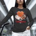Happy Valentine’s Basketball Football Valentine Baseball Unisex Long Sleeve T-Shirt