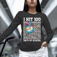 I Hit 100 Days Of School Baseball Ice Cream Drip Boys Girls Unisex Long Sleeve T-Shirt I Hit 100 Days Of School Baseball Ice Cream Drip Boys Girls Unisex Long Sleeve T-Shirt