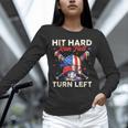 Hit Hard Run Fast Turn Left Baseball Cream Drip Crossed Bats Unisex Long Sleeve T-Shirt Hit Hard Run Fast Turn Left Baseball Cream Drip Crossed Bats Unisex Long Sleeve T-Shirt