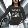 HUGvyn 6733 Days Of School Baseball 100 Days Camo Cap Boys Unisex Long Sleeve T-Shirt