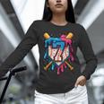 HUGvyn 7th Birthday Baseball Ice Cream Drip Number 7 Kid Boy Unisex Long Sleeve T-Shirt HUGvyn 7th Birthday Baseball Ice Cream Drip Number 7 Kid Boy Unisex Long Sleeve T-Shirt
